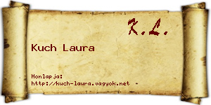 Kuch Laura névjegykártya
